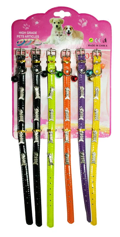 14" PU Leather Cat Collar 780