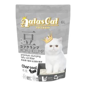 6 FOR $42: Aatas Cat Kofu Klump Tofu Cat Litter (Charcoal) 6L