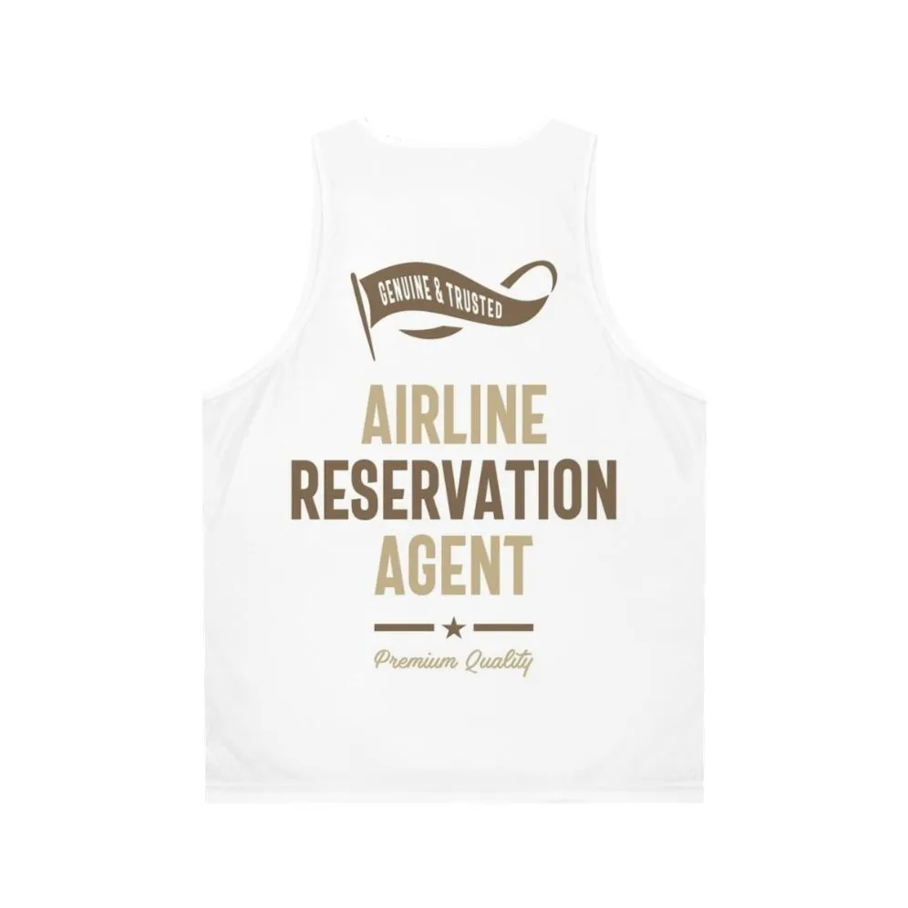 Airline Reservation Agent Unisex Tank Top 2 | Travel Jobs Apparel