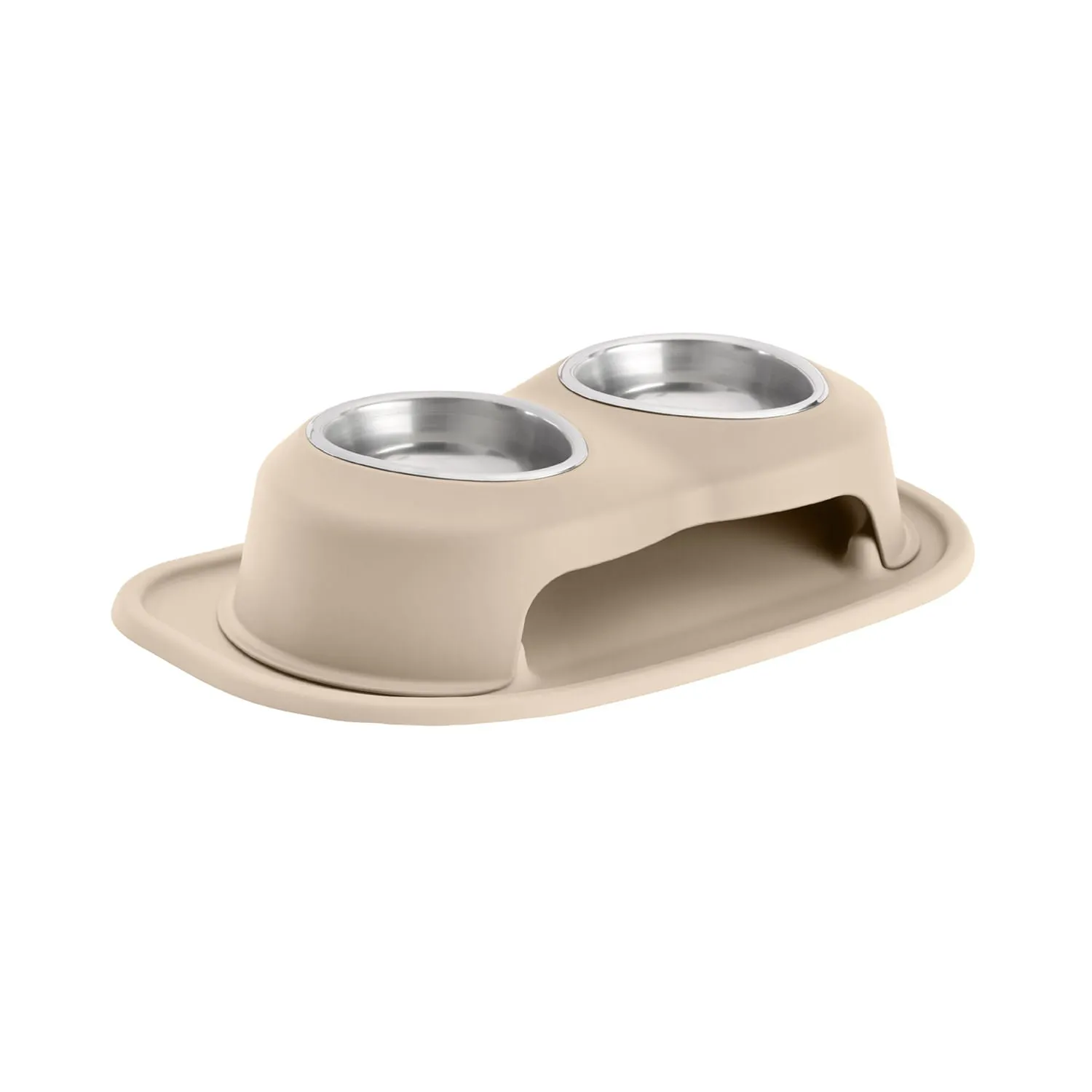 WeatherTech Double High Pet Feeding System, Stainless Steel